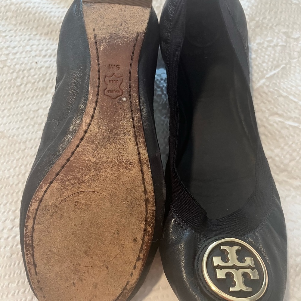 Navy Tory Burch Flats